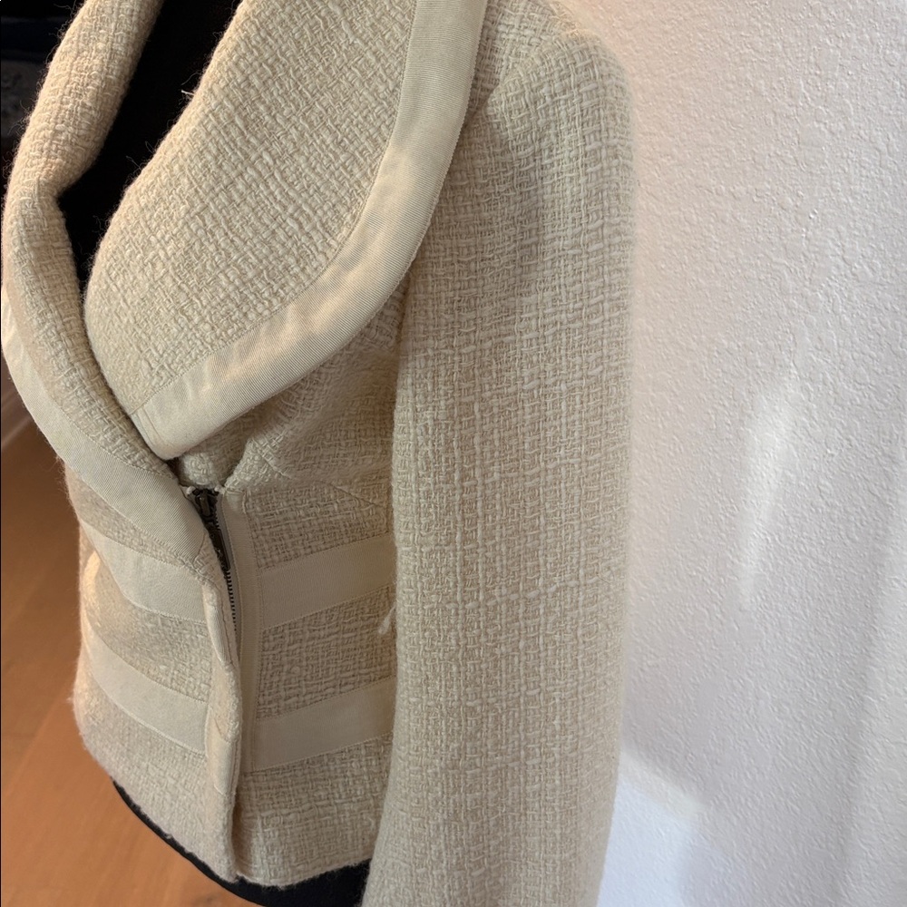 Yaya Chic Cream Textured Jacket - Picture 2 of 6